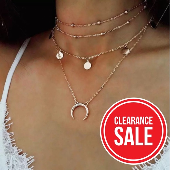 Jewelry - 🔴𝟱/$𝟮𝟬🔴𝗖𝗟𝗘𝗔𝗥𝗔𝗡𝗖𝗘 Layered Choker NEW